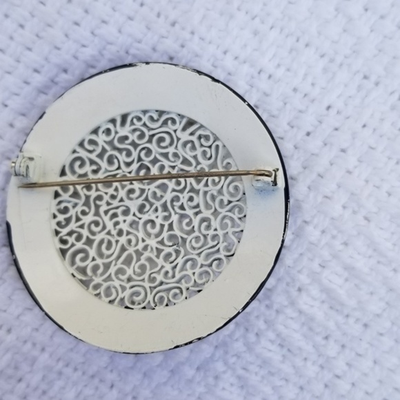 Vintage‎ enamel. Brooch - Picture 6 of 6